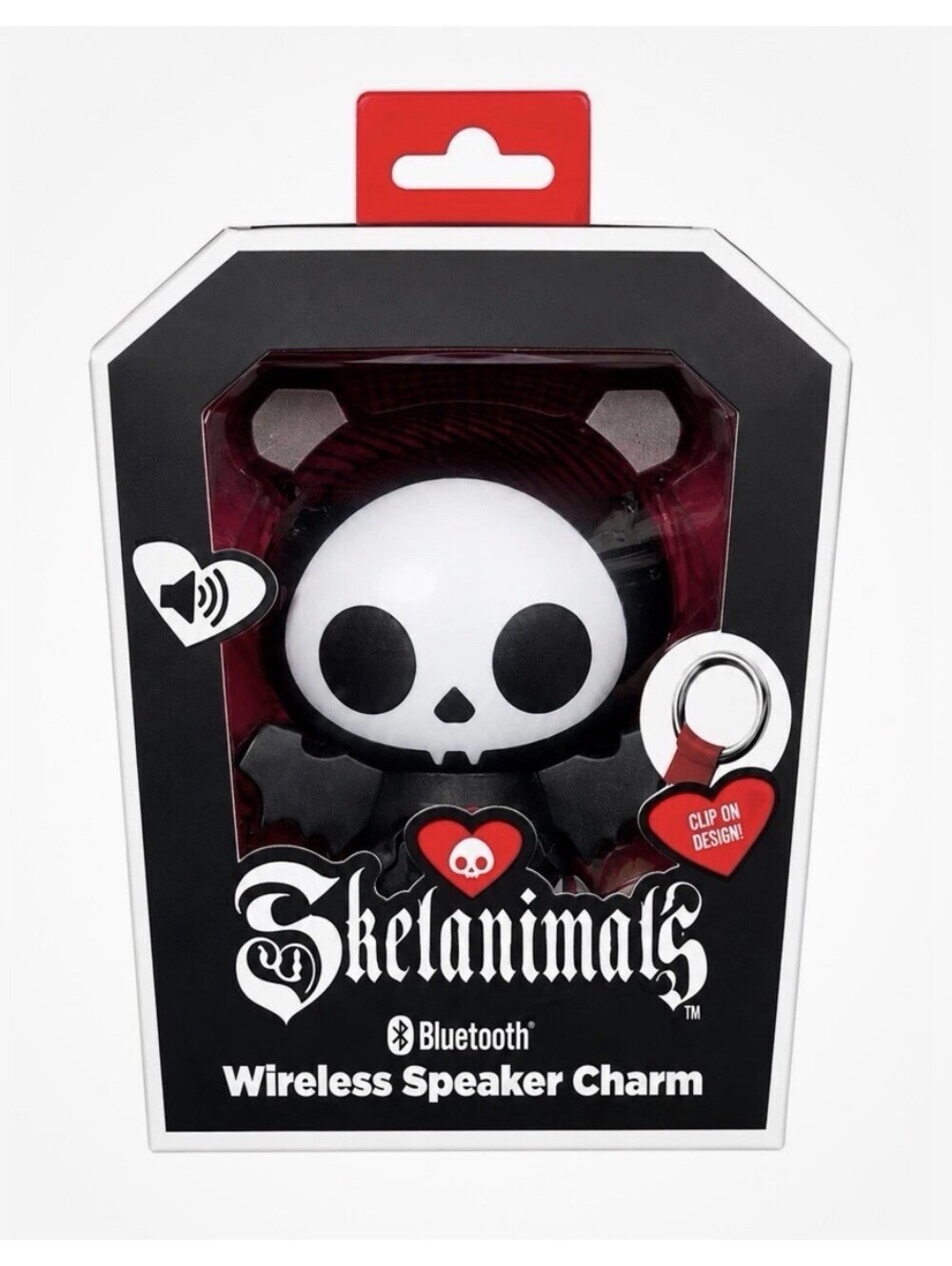 Skelanimals Bluetooth Wireless Speaker Charm White skull